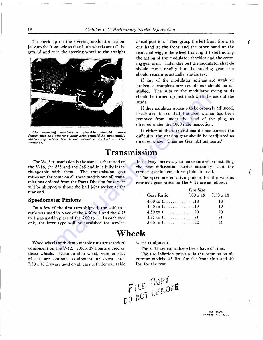 Cadillac 1931  V-12 Operator'S Manual Download Page 46