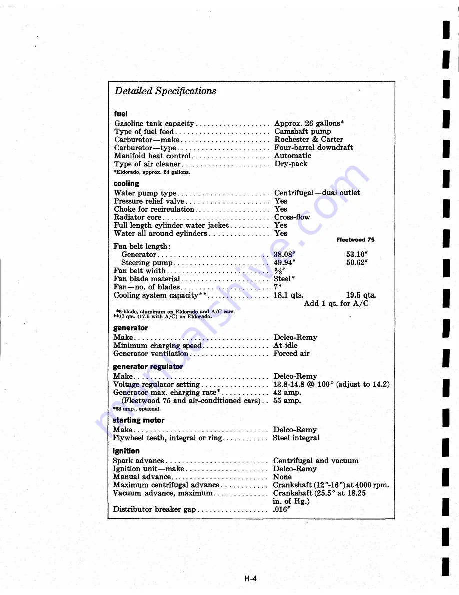 Cadillac 1967 Calais Coupe Data Book Download Page 114