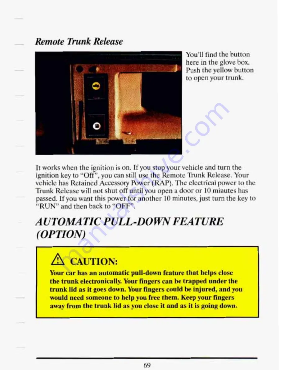 Cadillac 1993 DE VILLE Owners Literature Download Page 82