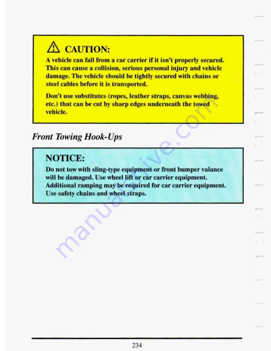 Cadillac 1993 DE VILLE Owners Literature Download Page 247