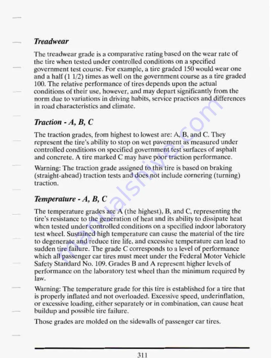 Cadillac 1993 DE VILLE Owners Literature Download Page 324