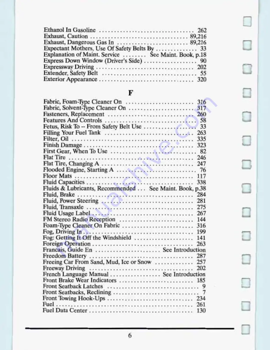 Cadillac 1993 DE VILLE Owners Literature Download Page 394