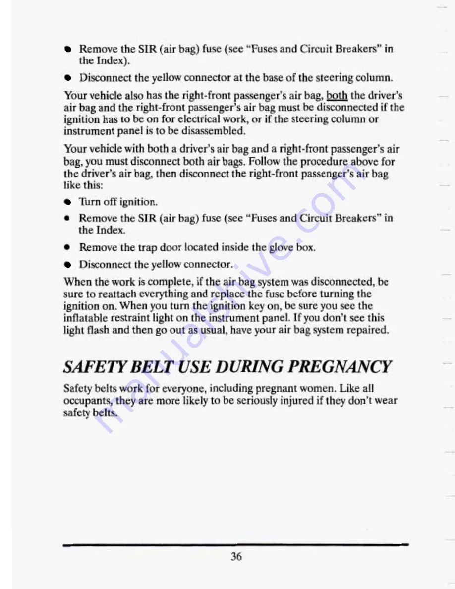 Cadillac 1993 Seville Owners Literature Download Page 50