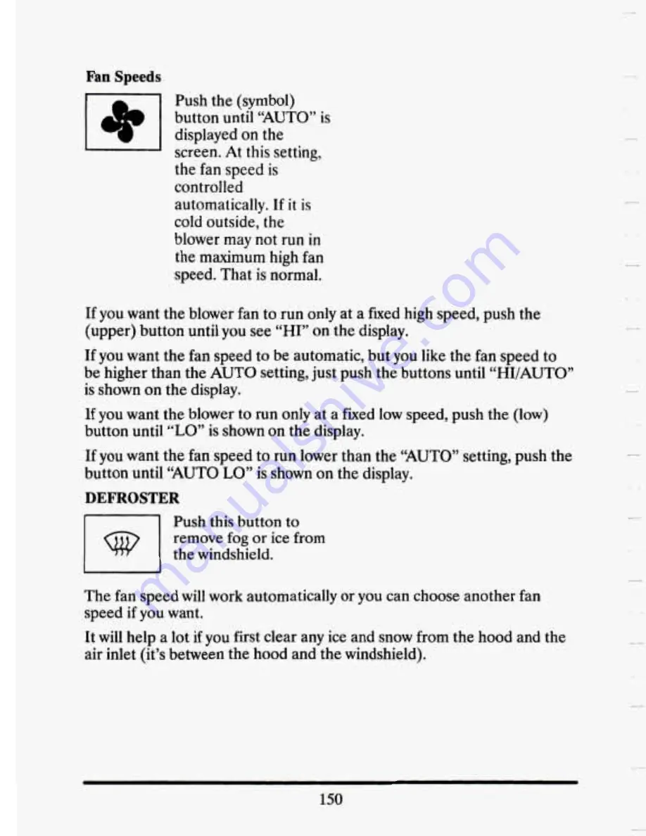 Cadillac 1993 Seville Owners Literature Download Page 164