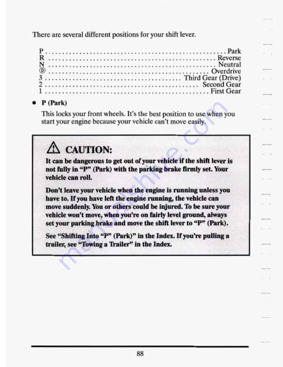 Cadillac 1994 Eldorado Owners Literature Download Page 100