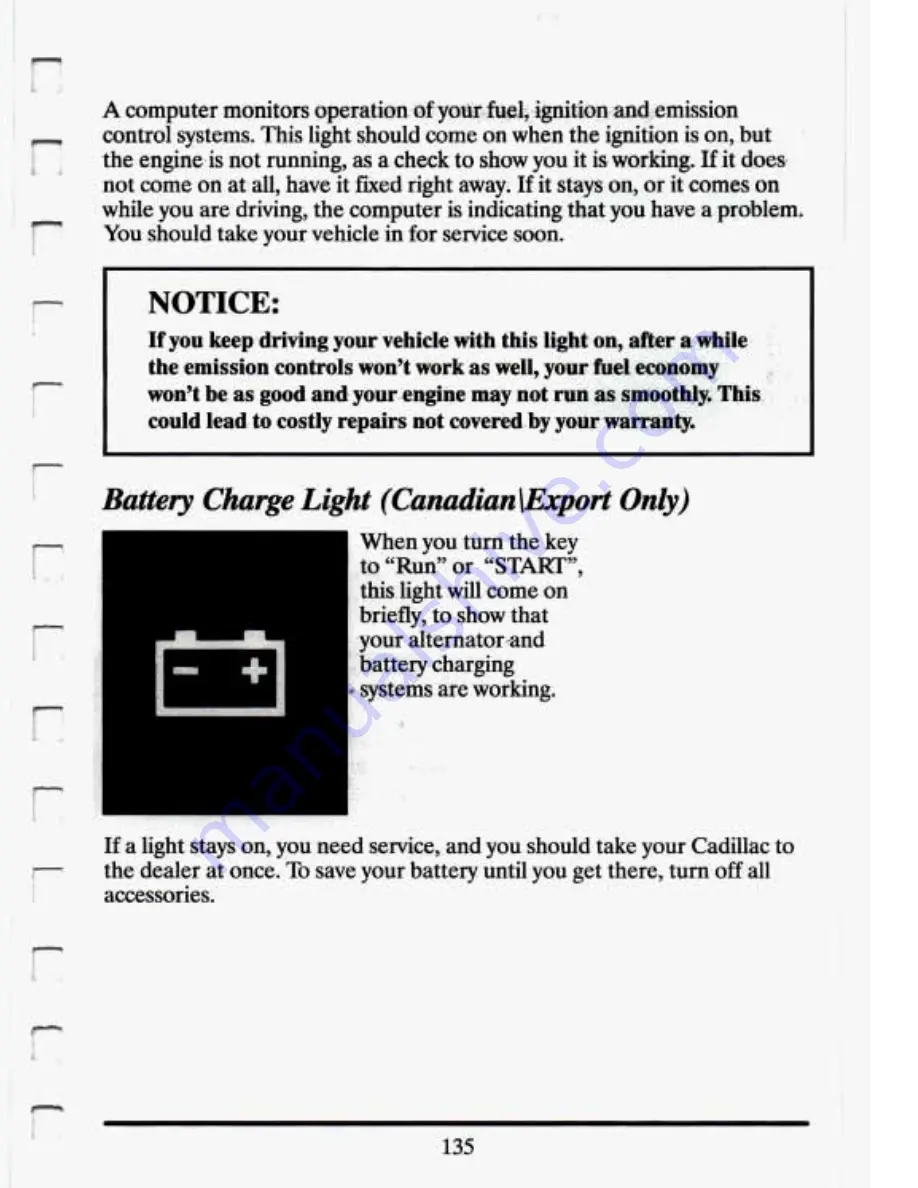 Cadillac 1994 Eldorado Owners Literature Download Page 147