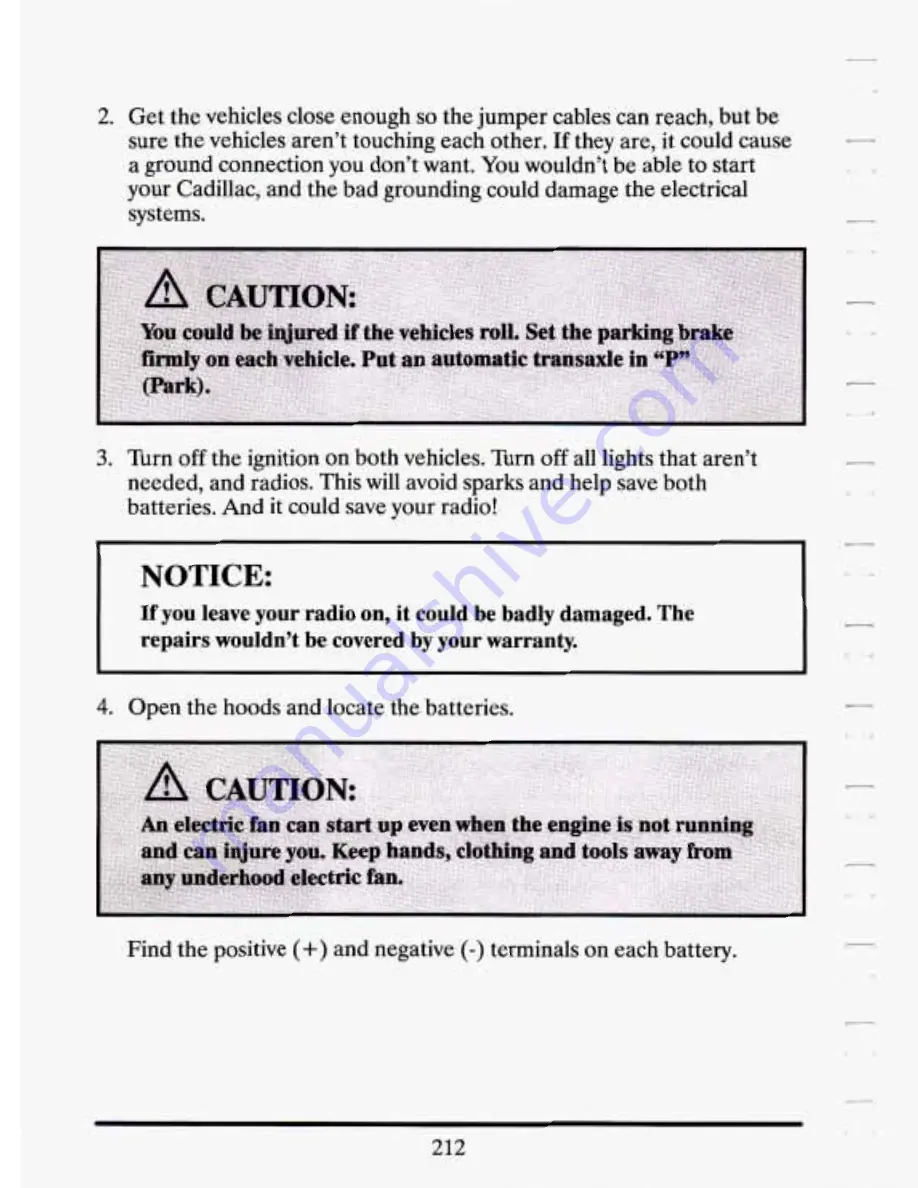 Cadillac 1994 Eldorado Owners Literature Download Page 224