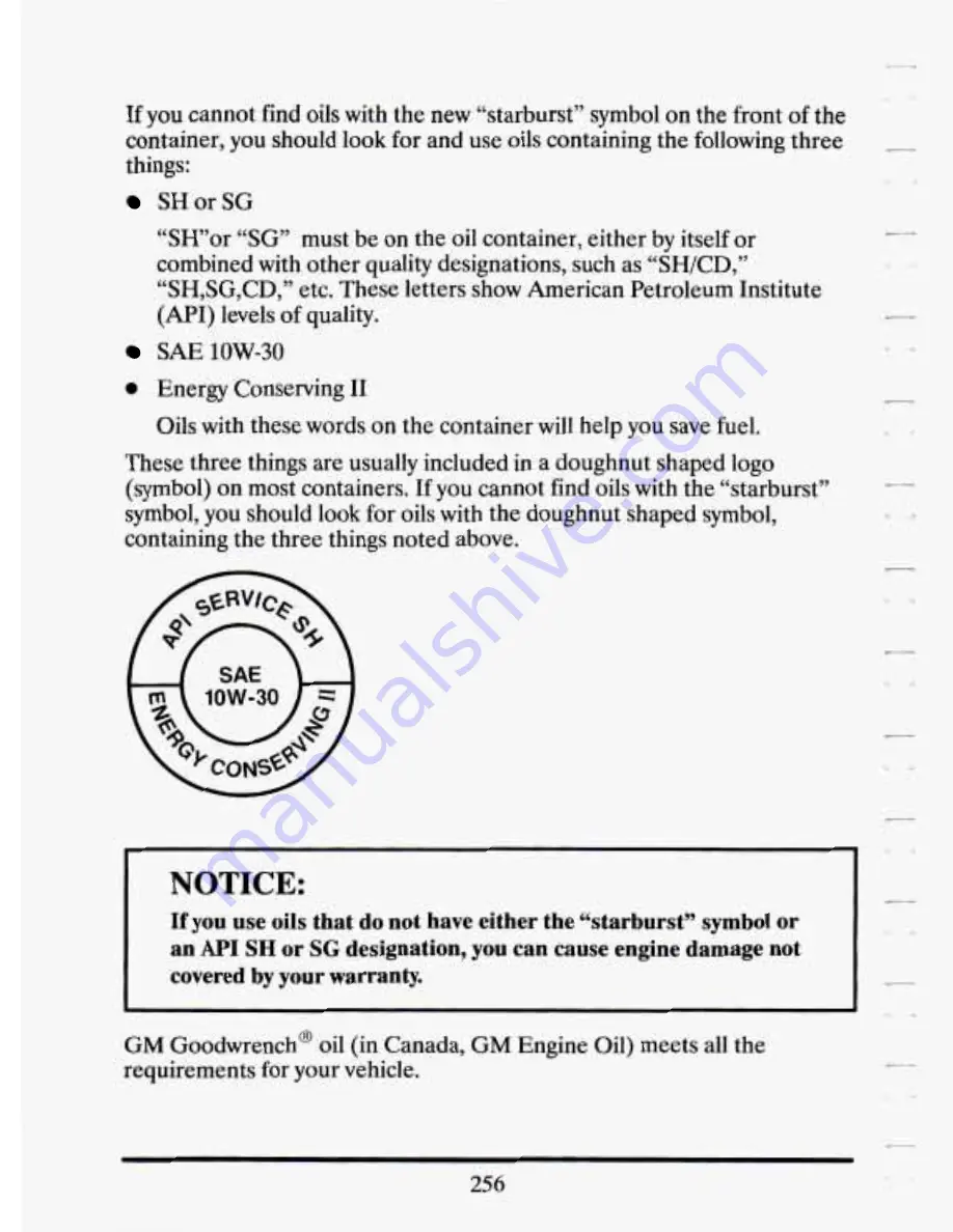 Cadillac 1994 Eldorado Owners Literature Download Page 268