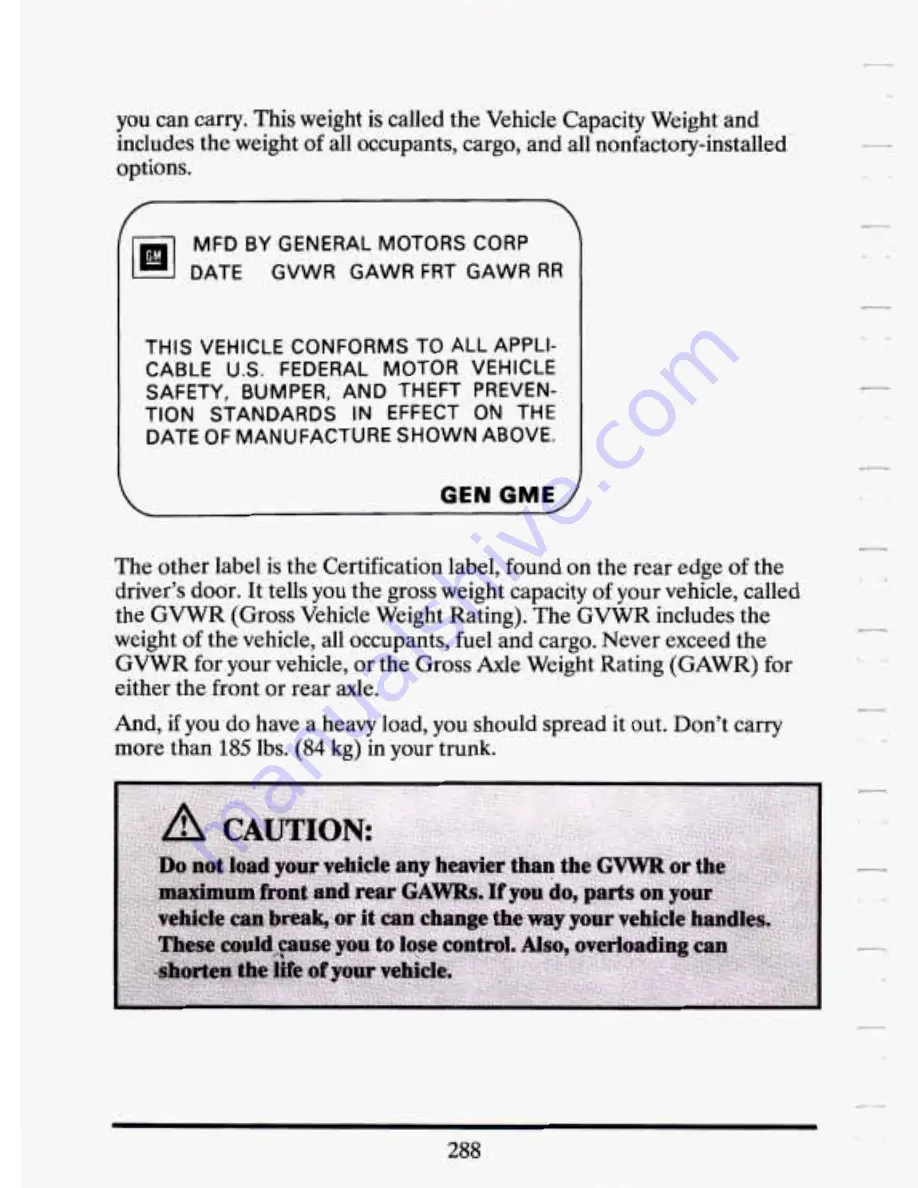 Cadillac 1994 Eldorado Owners Literature Download Page 300