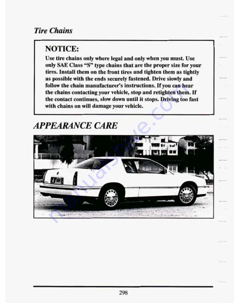 Cadillac 1994 Eldorado Owners Literature Download Page 310