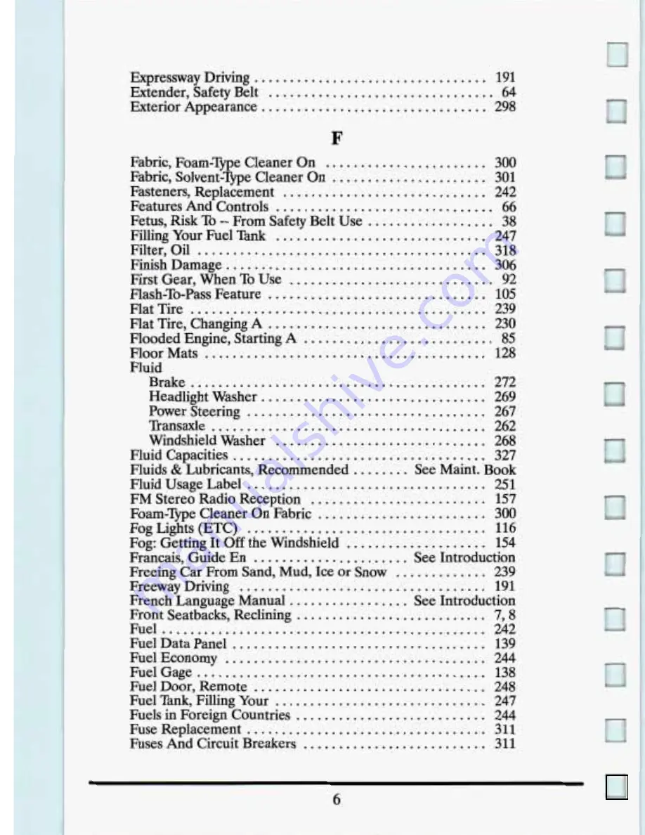 Cadillac 1994 Eldorado Owners Literature Download Page 386