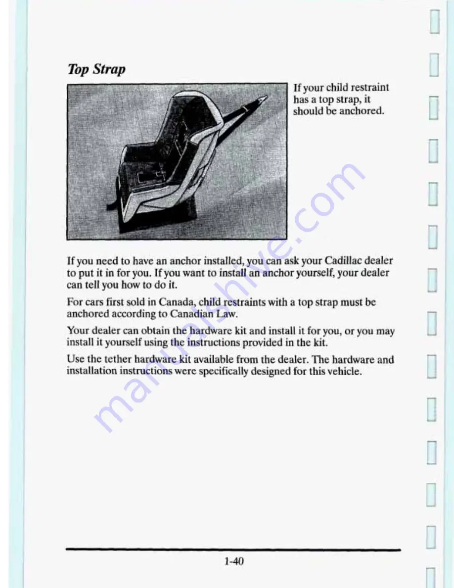 Cadillac 1995 Eldorado Owners Literature Download Page 59