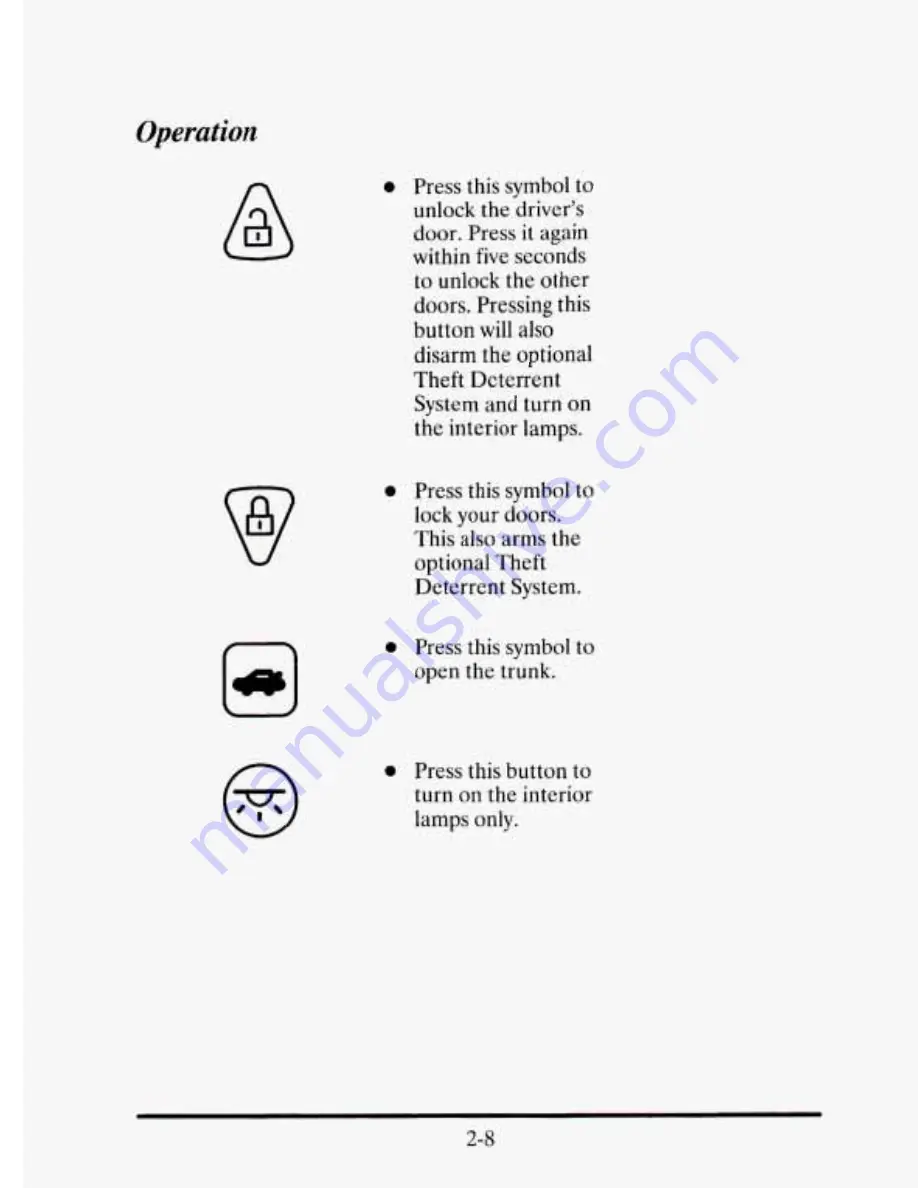 Cadillac 1995 Eldorado Owners Literature Download Page 79