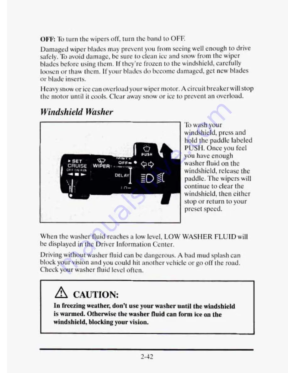 Cadillac 1995 Eldorado Owners Literature Download Page 113