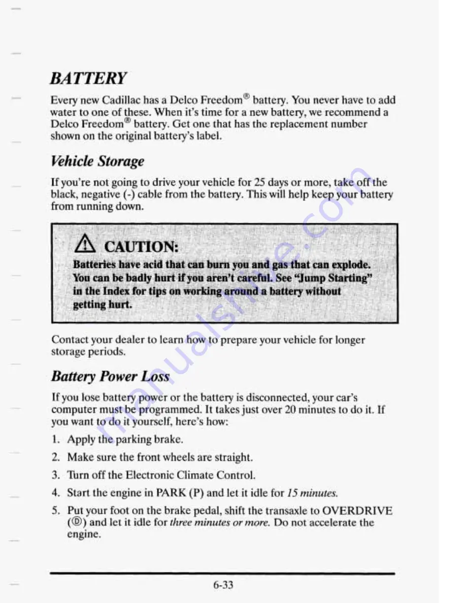 Cadillac 1995 Eldorado Owners Literature Download Page 292