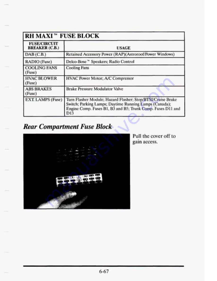 Cadillac 1995 Eldorado Owners Literature Download Page 326