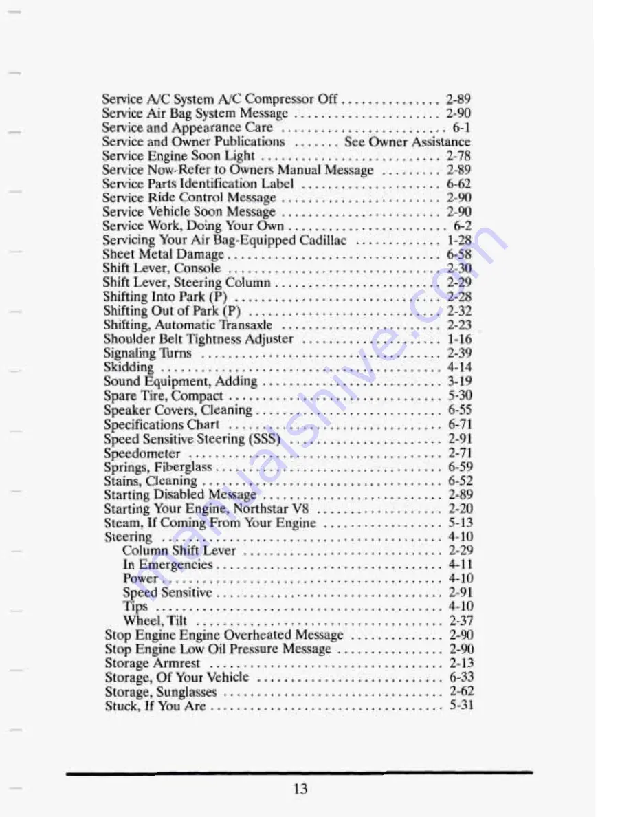 Cadillac 1995 Eldorado Owners Literature Download Page 390