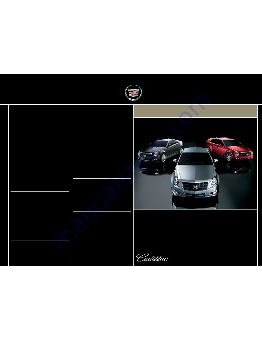 Cadillac 2011 CTS COUPE Скачать руководство пользователя страница 8