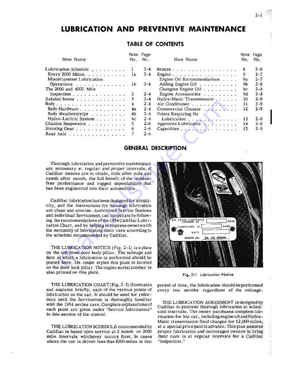 Cadillac 54-6219 1954 Скачать руководство пользователя страница 9