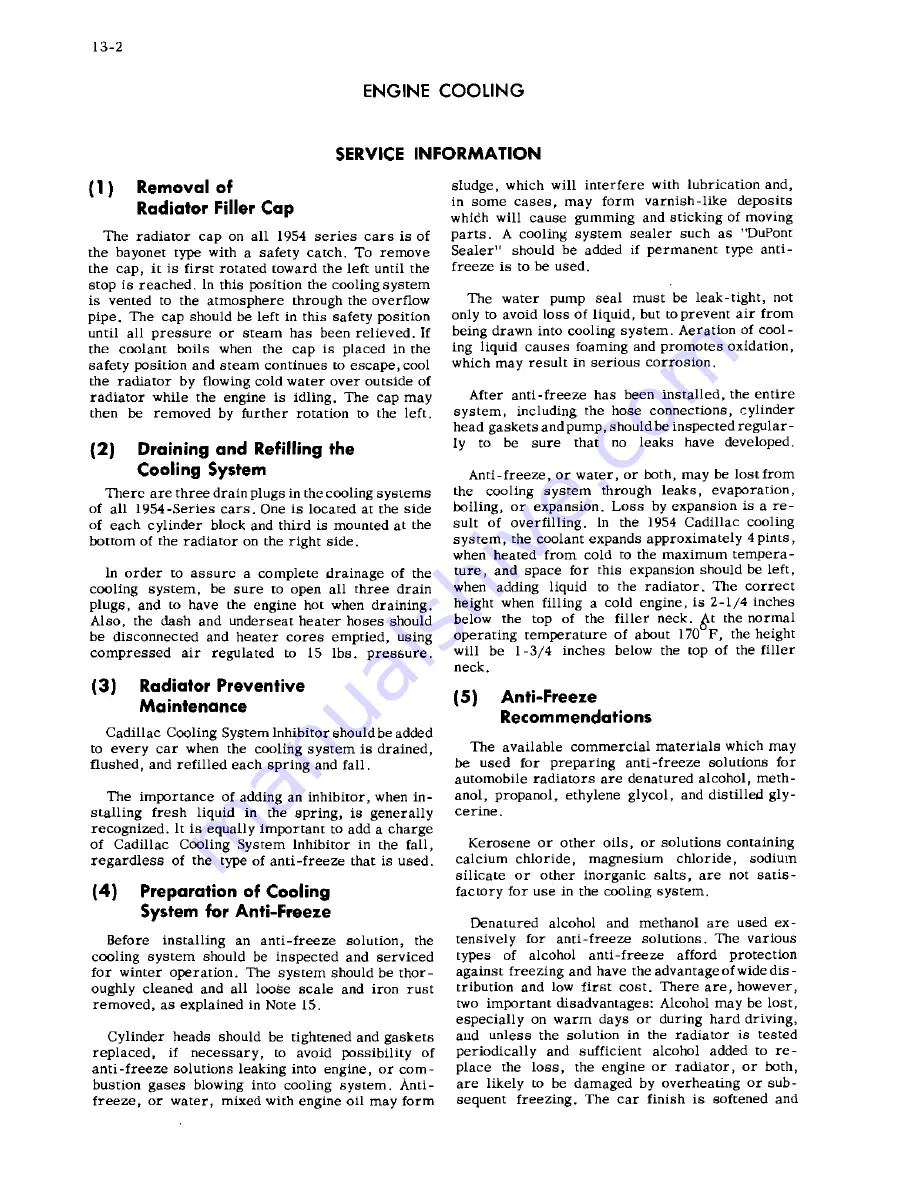 Cadillac 54-6219 1954 Shop Manual Download Page 277