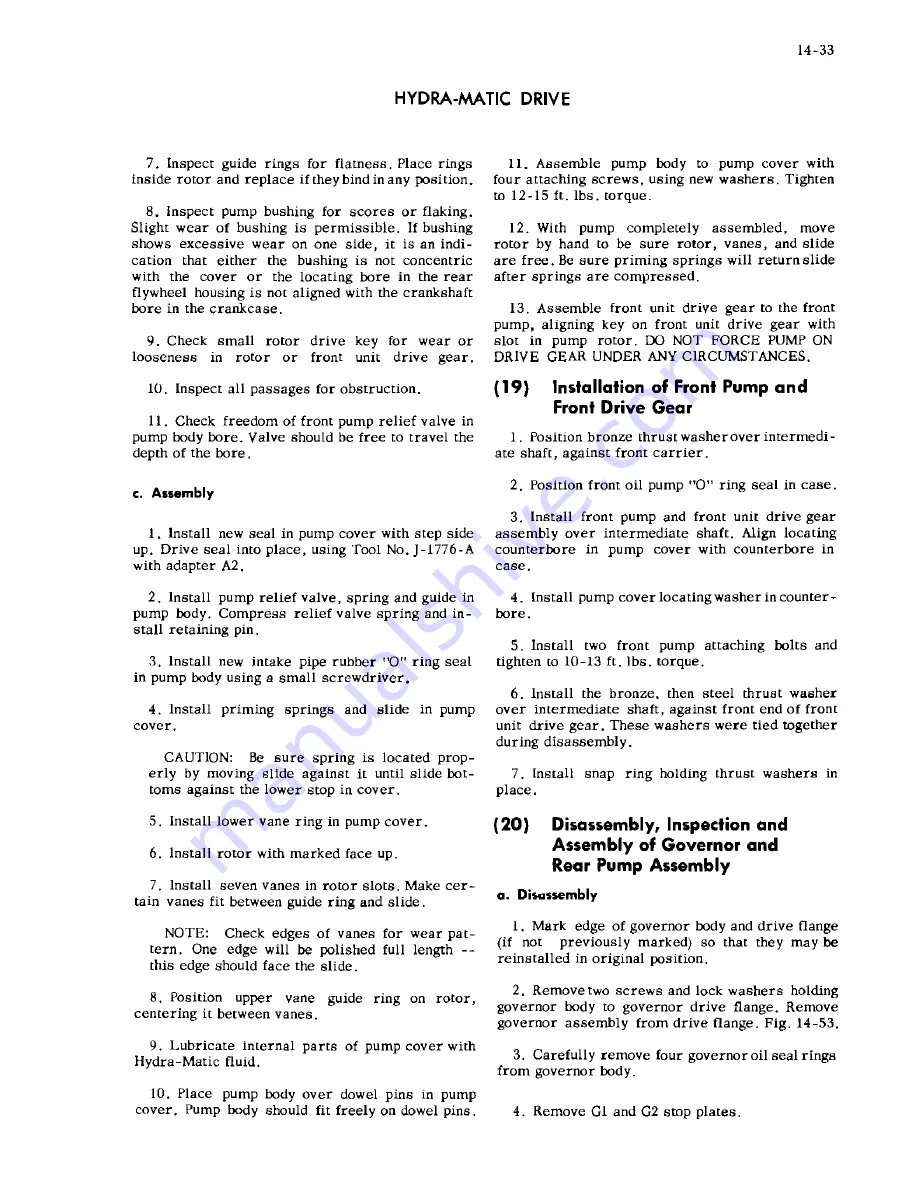 Cadillac 54-6219 1954 Shop Manual Download Page 318