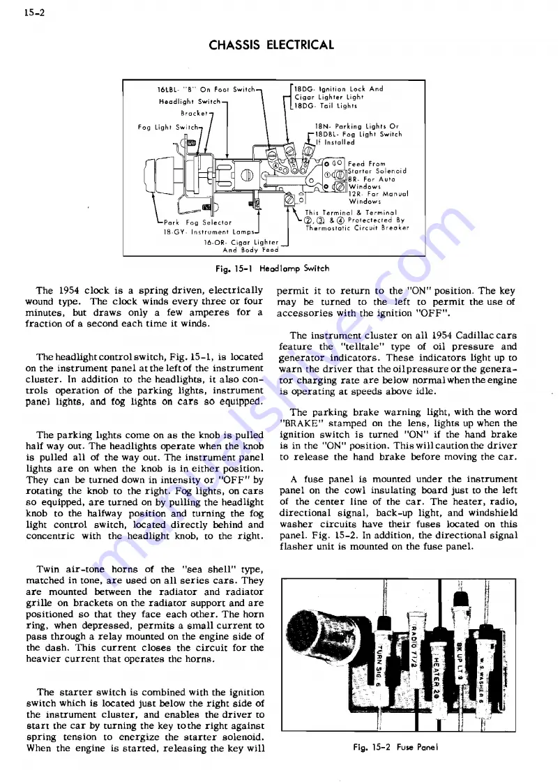 Cadillac 54-6219 1954 Shop Manual Download Page 343