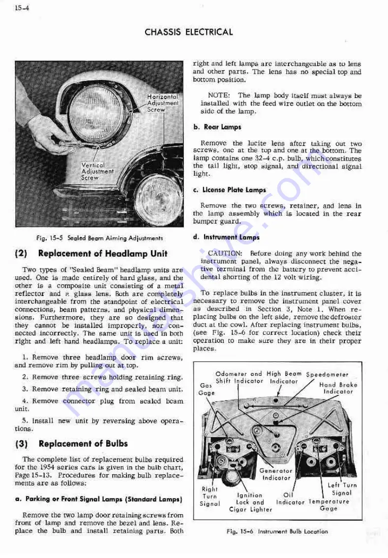 Cadillac 54-6219 1954 Скачать руководство пользователя страница 345