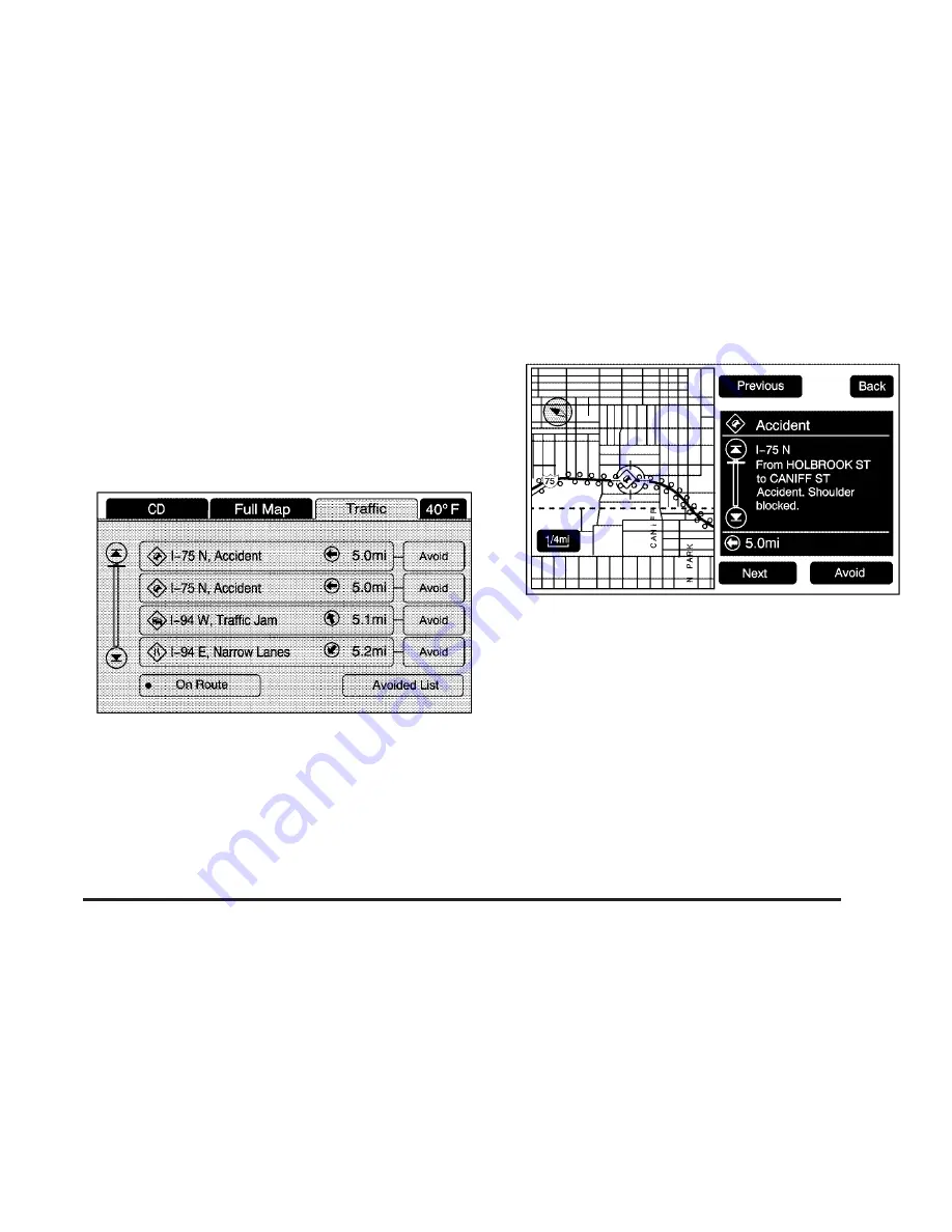 Cadillac CTS 2008 Navigation System Owner'S Manual Download Page 51