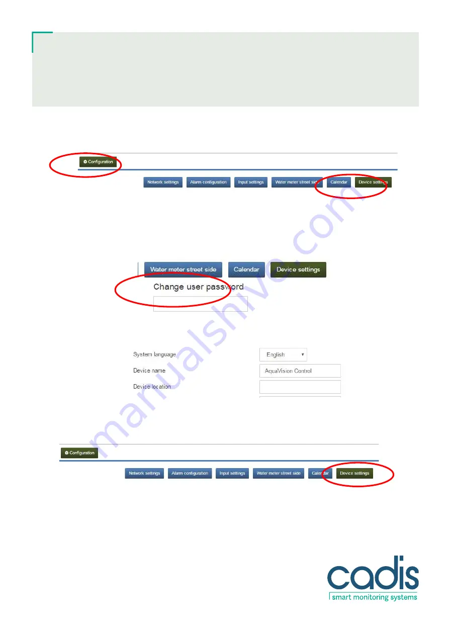 Cadis Aquavision Control User Manual Download Page 10