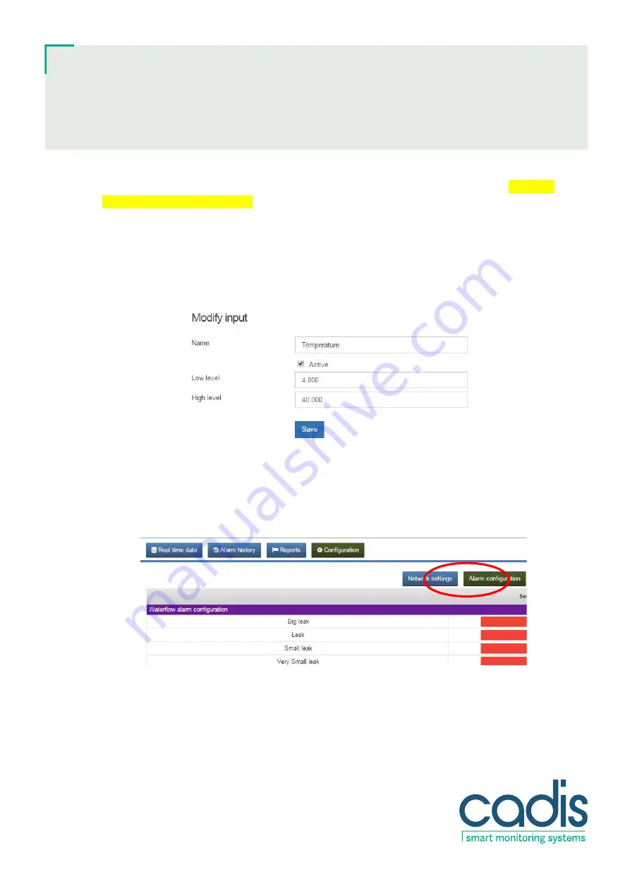 Cadis Aquavision Control User Manual Download Page 15