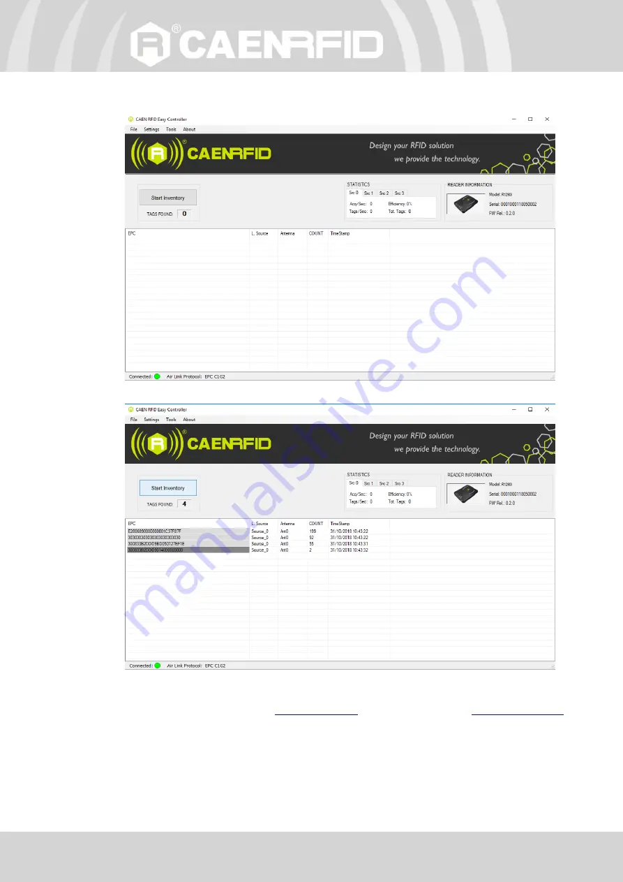 Caen RFID Hex R1290I Скачать руководство пользователя страница 42