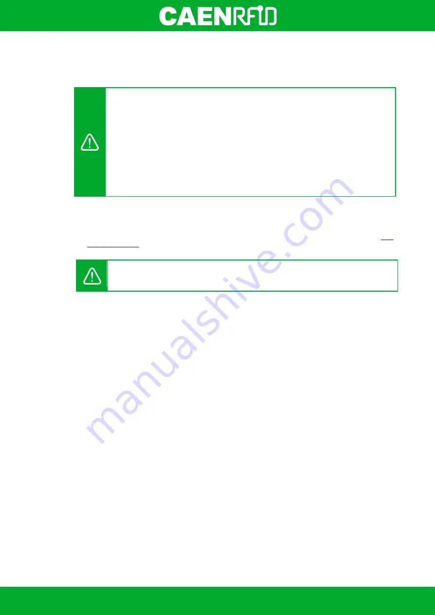 Caen RFID skID Technical Information Manual Download Page 68