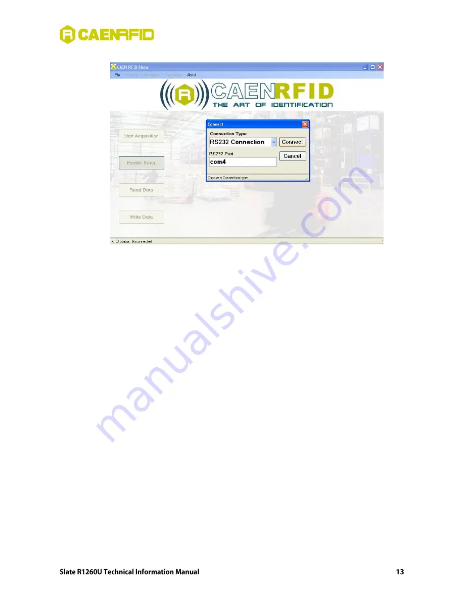 caenrfid Easy2Read Slate R1260U Technical Information Manual Download Page 13