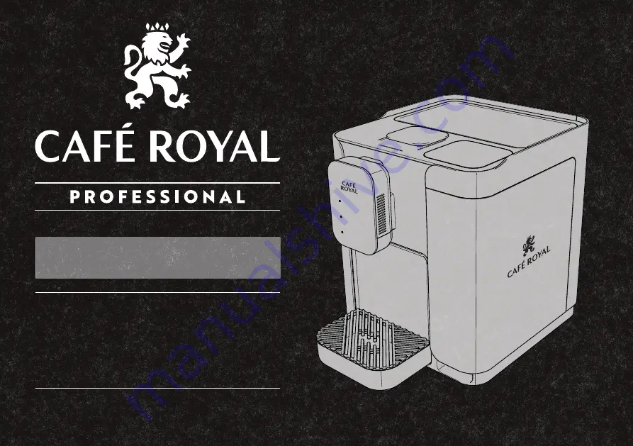 CAFÉ ROYAL Professional CRpro-300 User Manual Download Page 1