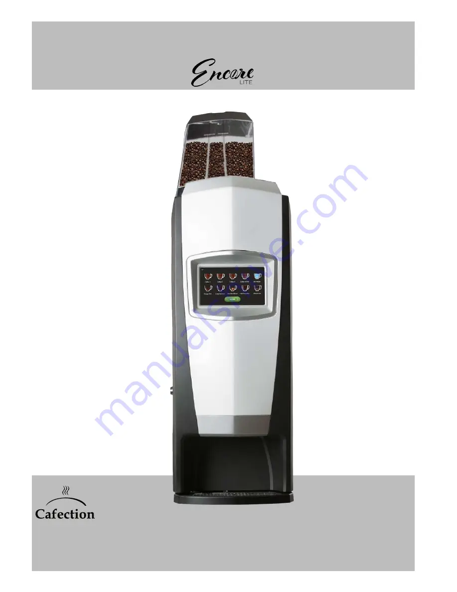 Cafection Encore lite Service & Installation Manual Download Page 1