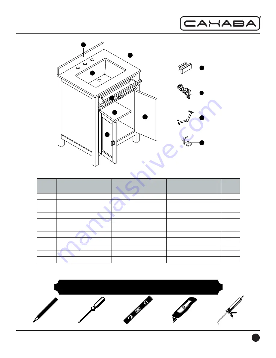 CAHABA JUNIPER CA101016 Manual Download Page 2