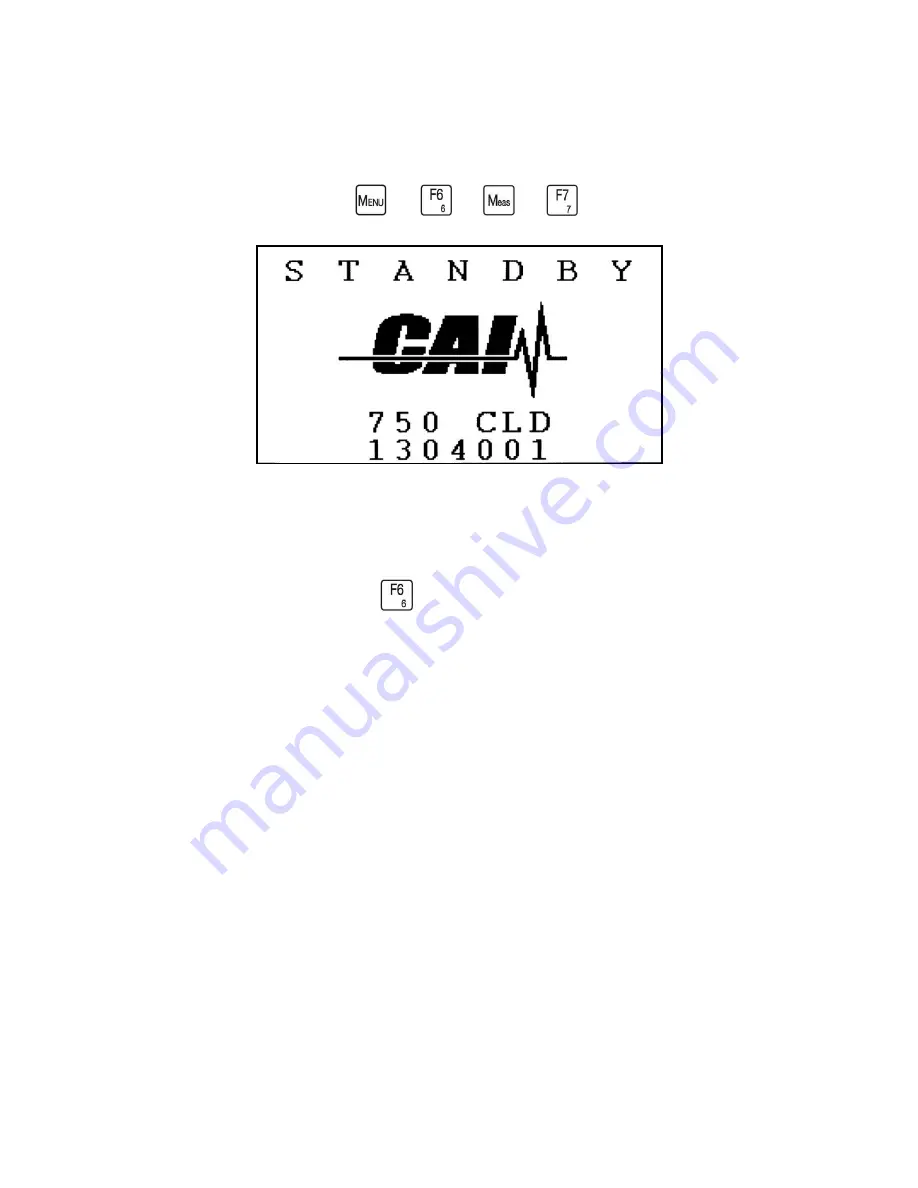 CAI 700 CLD Series Operator'S Manual Download Page 40