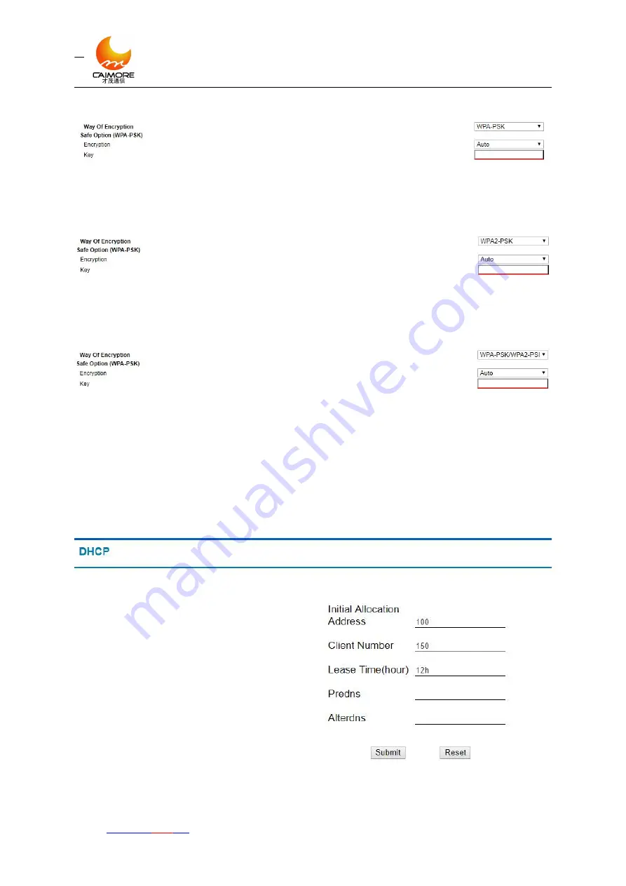 Caimore CM520-61F User Manual Download Page 26