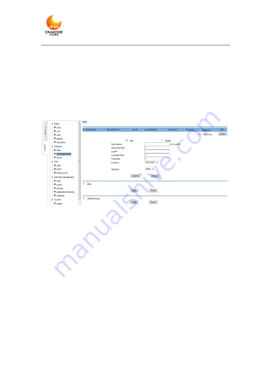 Caimore CM520-86WG User Manual Download Page 39