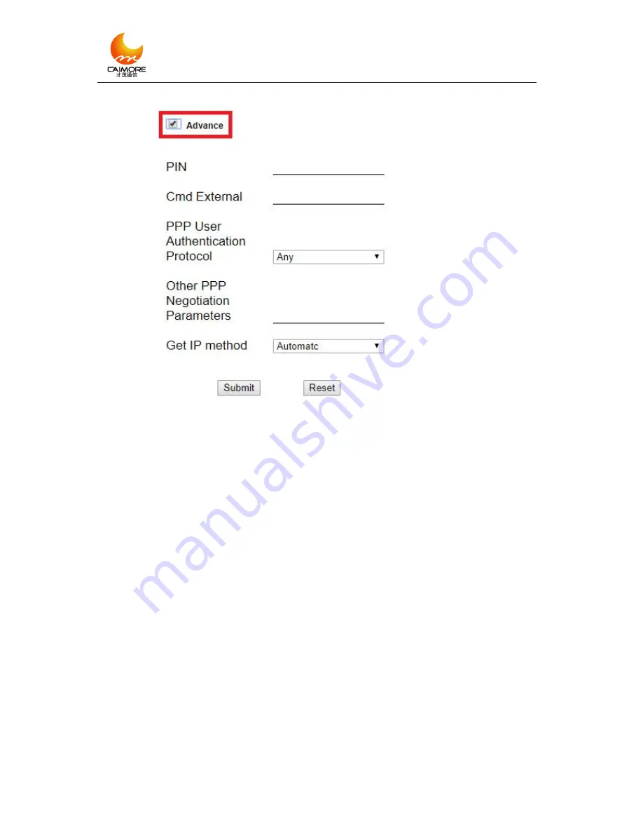 Caimore CM520-8AF/W User Manual Download Page 12