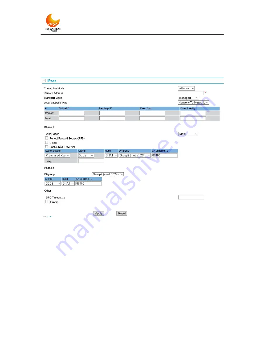 Caimore CM520-8AF/W User Manual Download Page 31