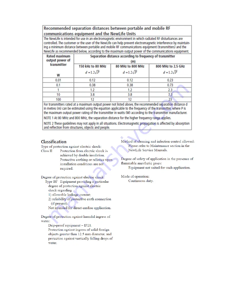 CAIRE NewLife Elite Technical Manual Download Page 48