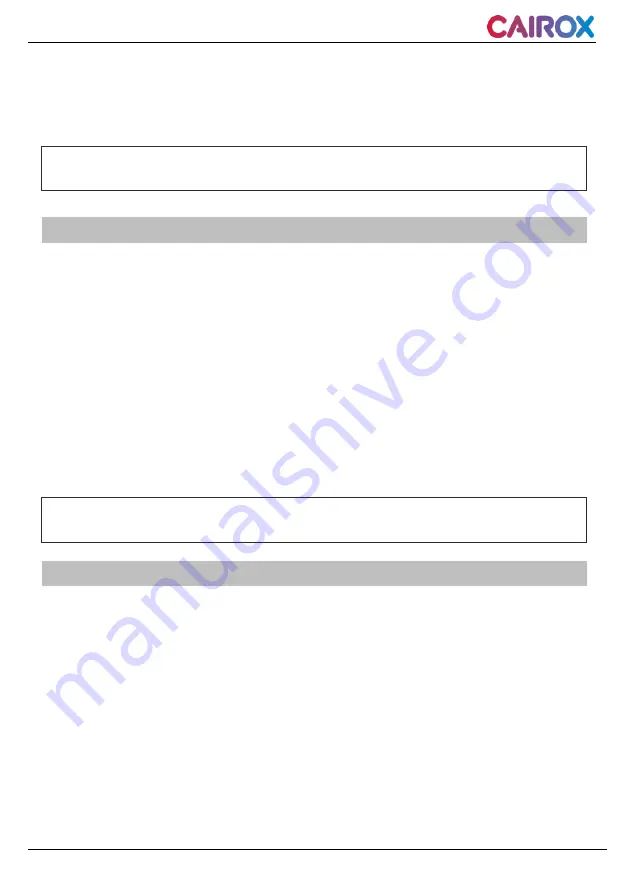 Cairox CVA 100 User Instruction Download Page 14