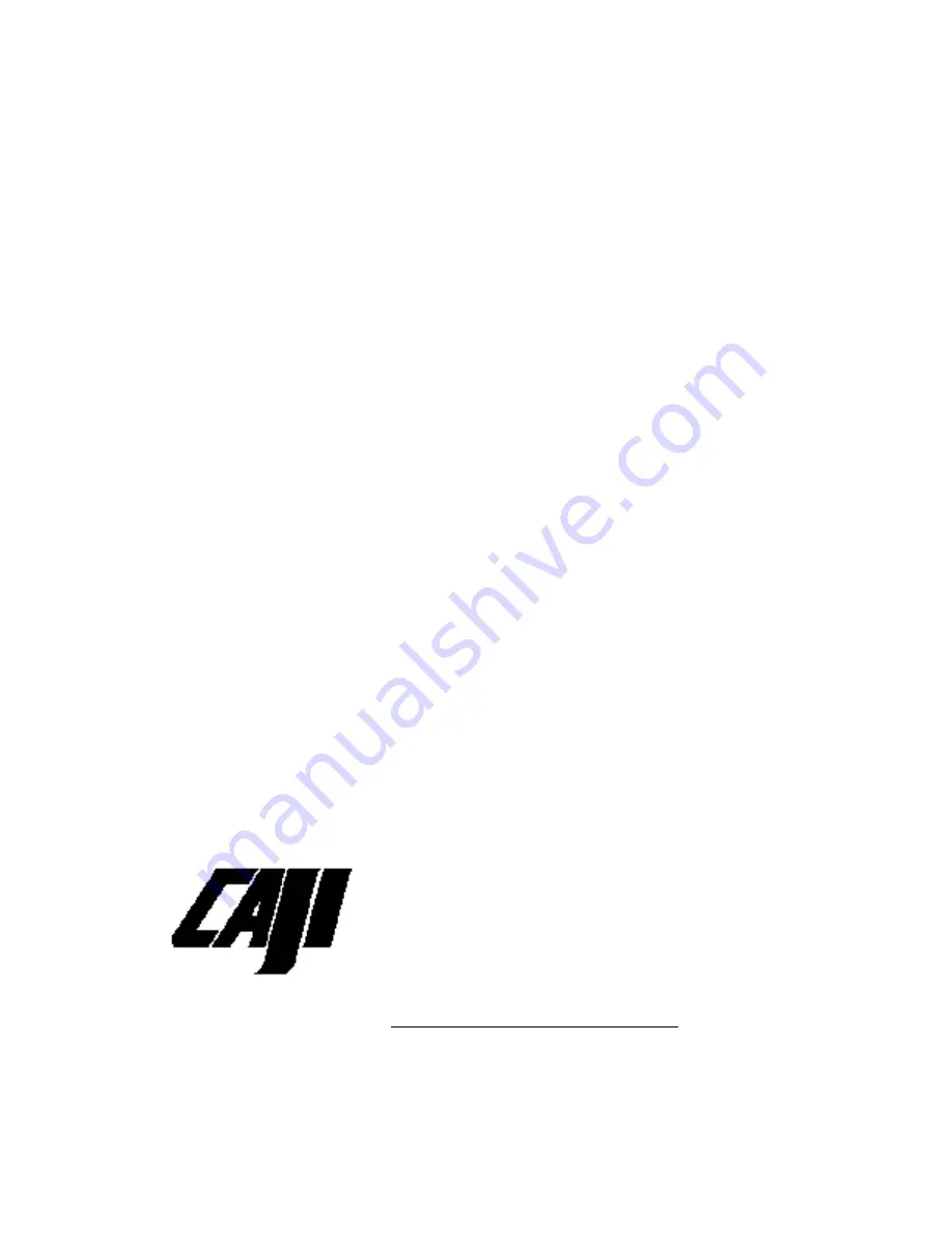 Caji PROM9801 Operation Manuals Download Page 1