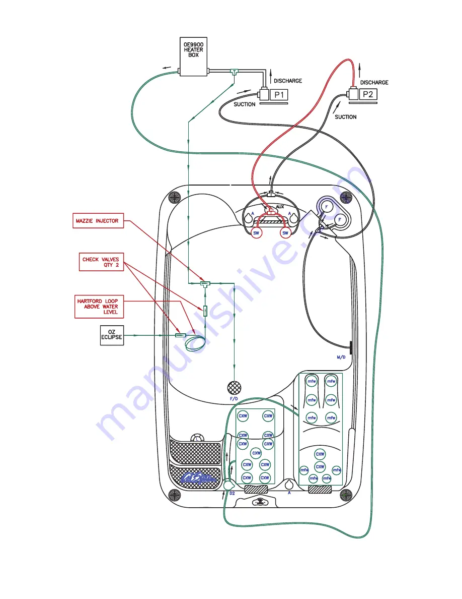 Cal Spas Avalon A726B Pre-Delivery Manual Download Page 20