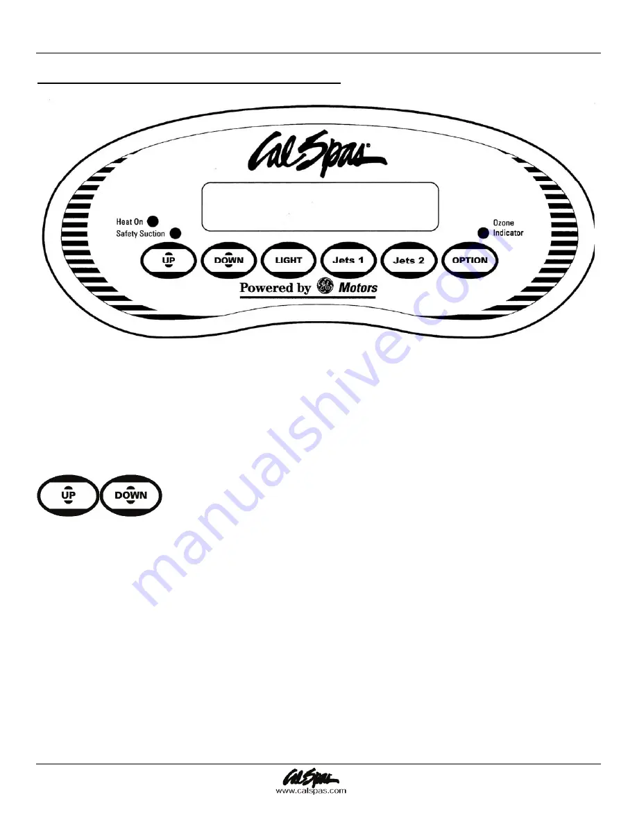 Cal Spas LTR20051000 Скачать руководство пользователя страница 19