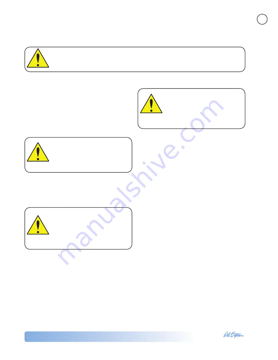 Cal Spas LTR20101058 Owner'S Manual Download Page 7