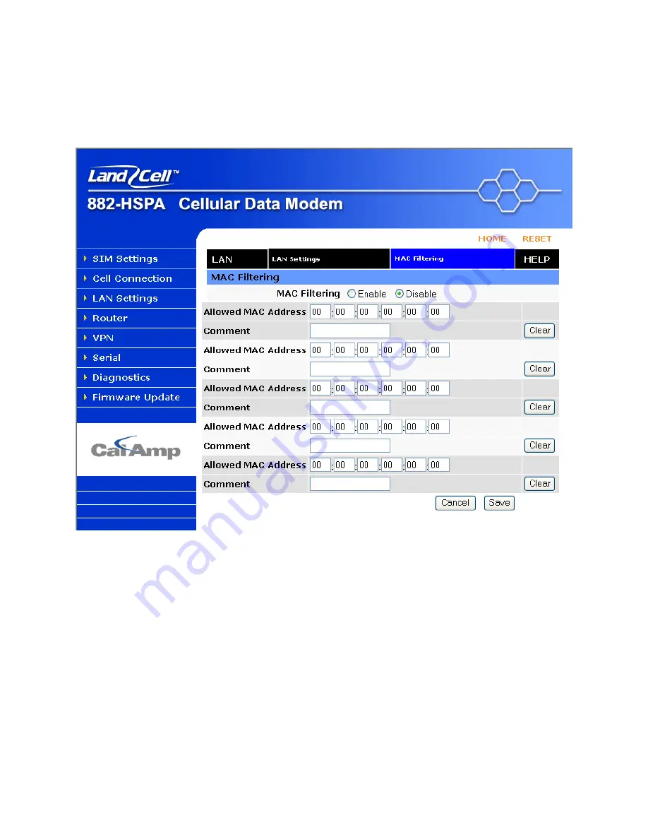 CalAmp 882-GPRS series Скачать руководство пользователя страница 26