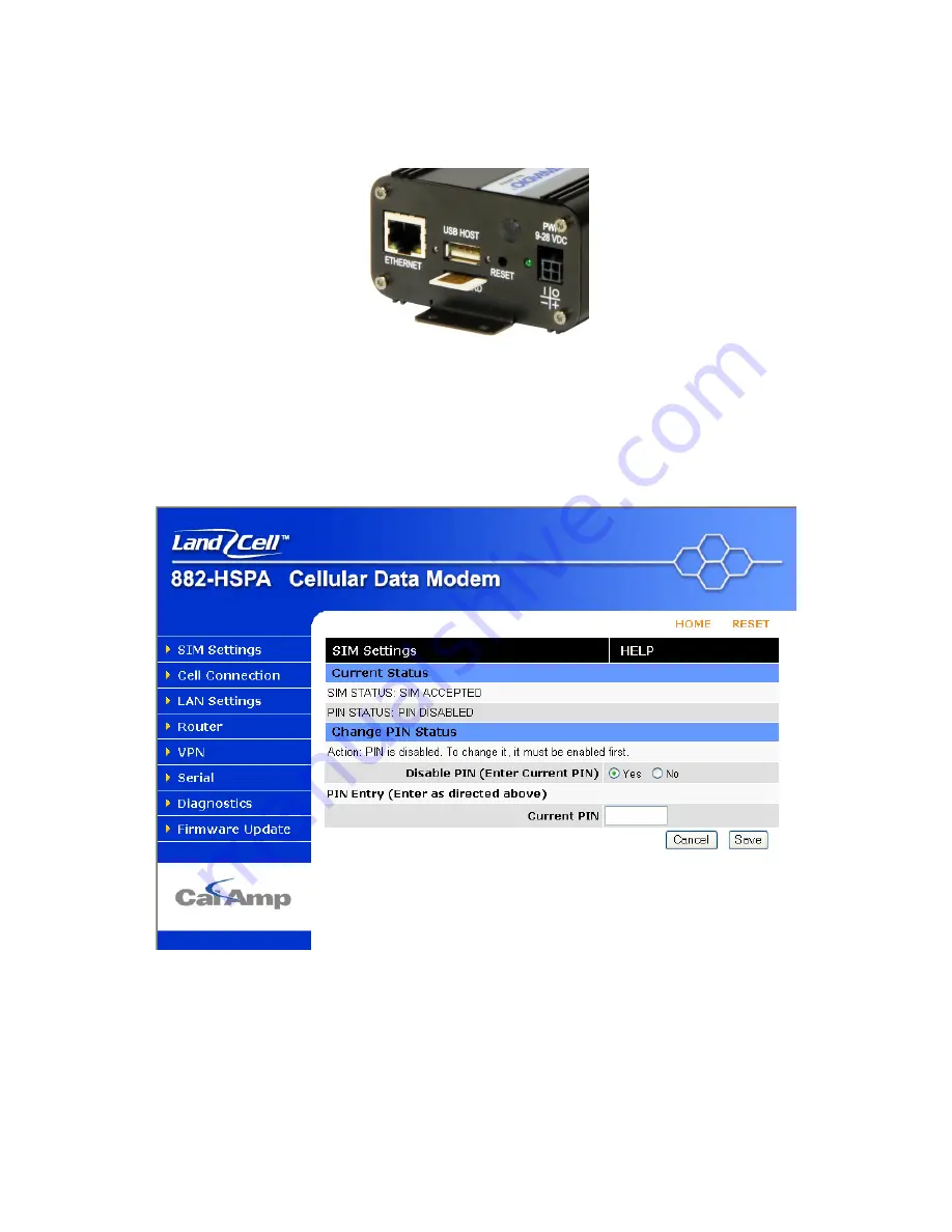 CalAmp & 882-HSPA series User Manual Download Page 17