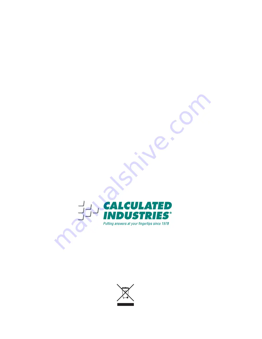 Calculated Industries 3430 User Manual Download Page 89